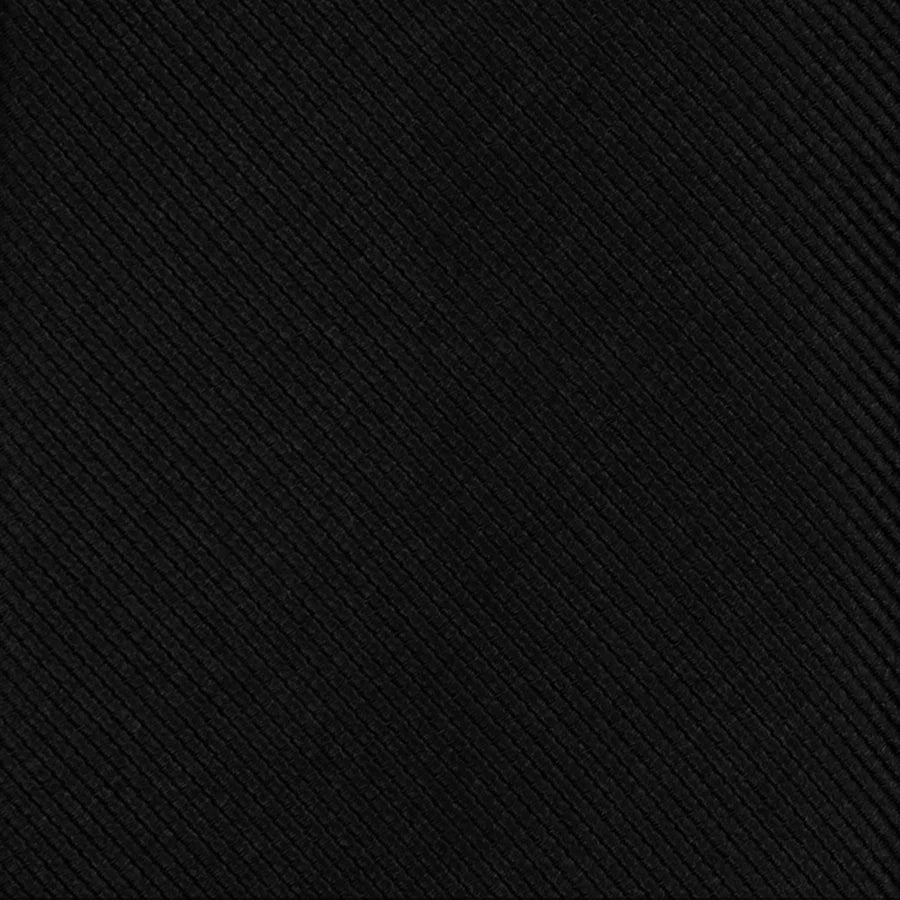 Grosgrain Solid Black Tie