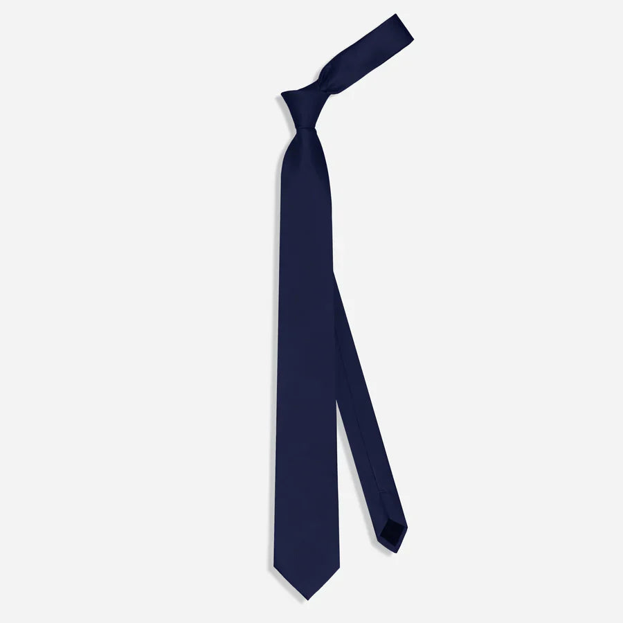 Grosgrain Solid Midnight Navy Tie