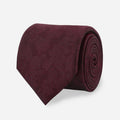 Refinado Floral Burgundy Tie